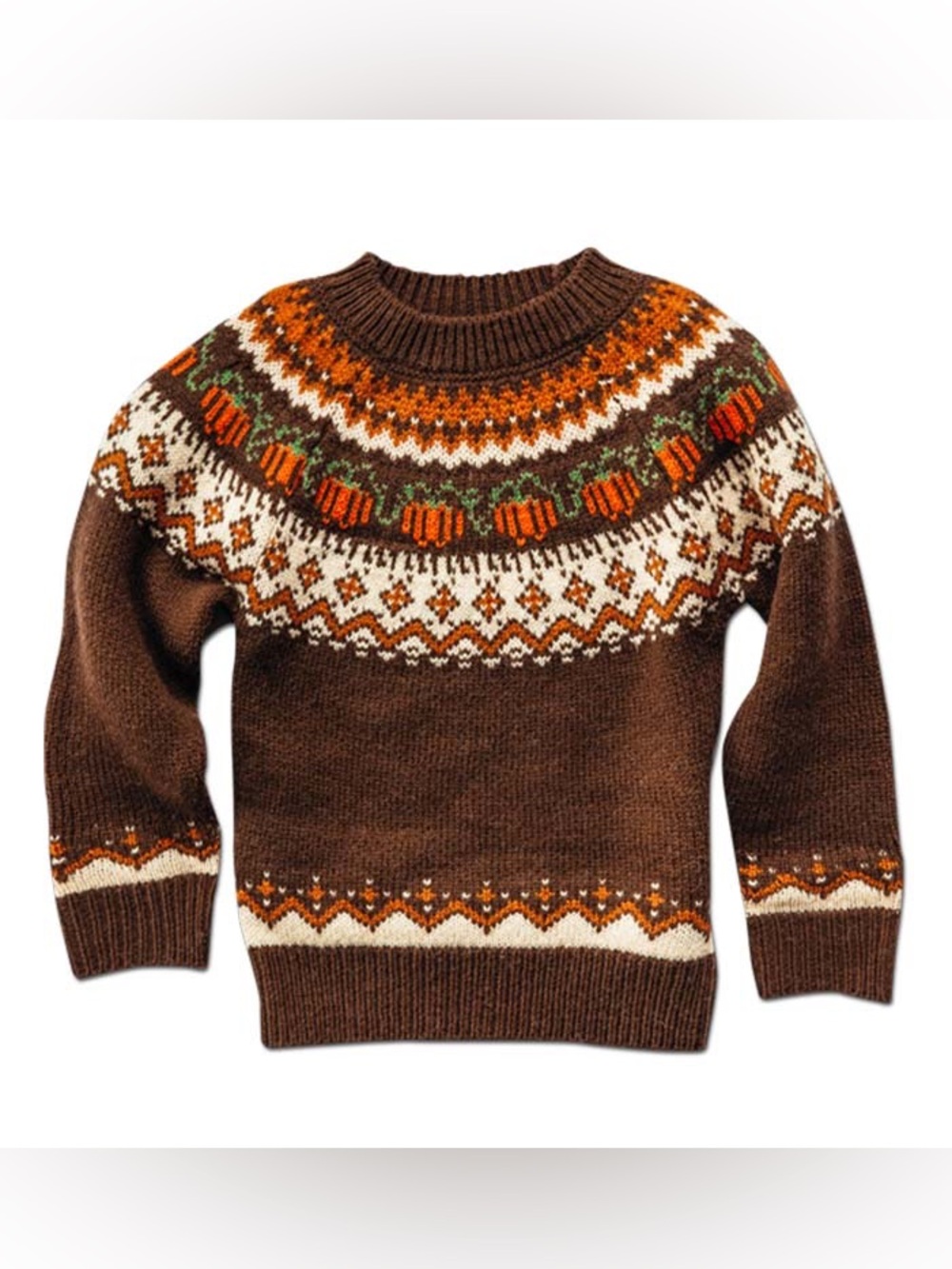 NWT KJP Kiel James Patrick The Cozy Pumpkin Sweater Fall Wool Blend 4T
